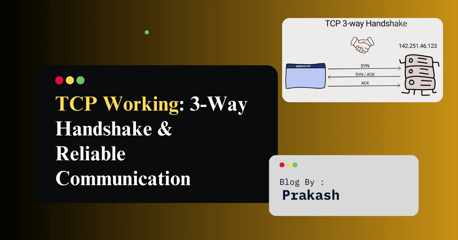 TCP Working: 3-Way Handshake & Reliable Communication